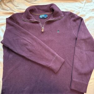Polo by Ralph Lauren Men's Maroon Sweater